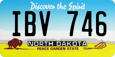 ND license plate IBV746
