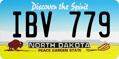 ND license plate IBV779
