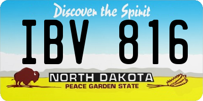 ND license plate IBV816