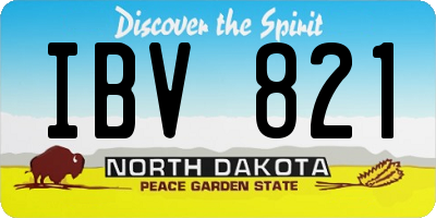 ND license plate IBV821