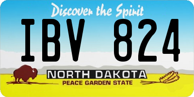 ND license plate IBV824