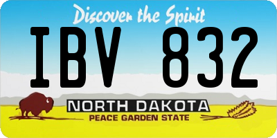ND license plate IBV832