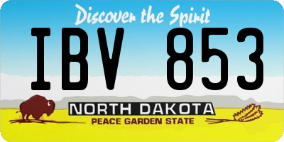 ND license plate IBV853