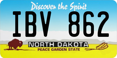 ND license plate IBV862