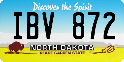 ND license plate IBV872