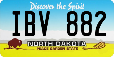 ND license plate IBV882