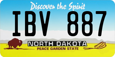ND license plate IBV887