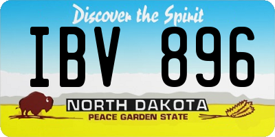 ND license plate IBV896