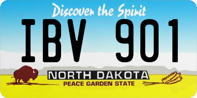 ND license plate IBV901