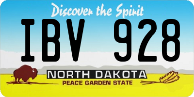 ND license plate IBV928