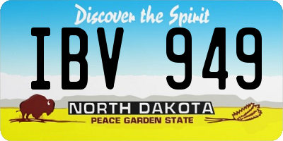ND license plate IBV949
