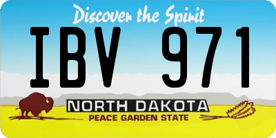 ND license plate IBV971
