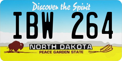 ND license plate IBW264