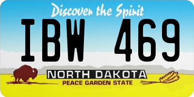 ND license plate IBW469