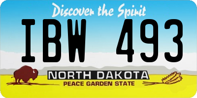 ND license plate IBW493