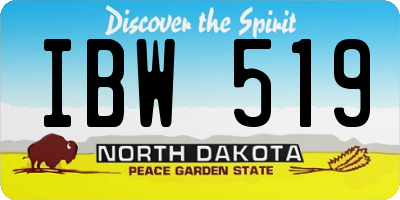 ND license plate IBW519