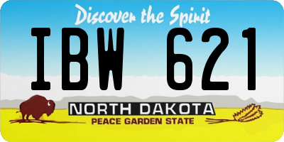 ND license plate IBW621