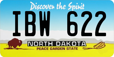 ND license plate IBW622