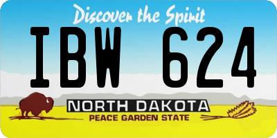ND license plate IBW624