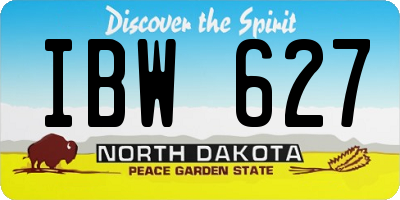 ND license plate IBW627