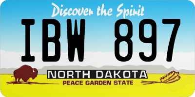 ND license plate IBW897
