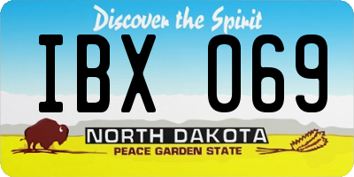 ND license plate IBX069