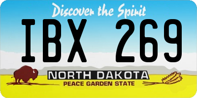 ND license plate IBX269