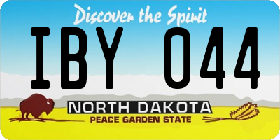 ND license plate IBY044