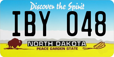 ND license plate IBY048