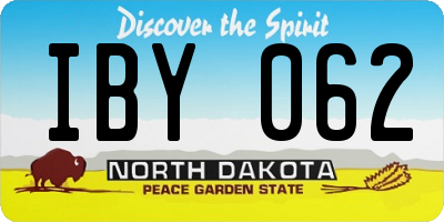ND license plate IBY062