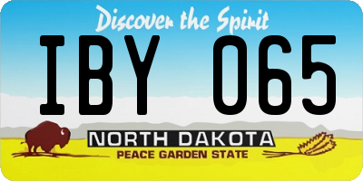 ND license plate IBY065