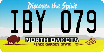 ND license plate IBY079