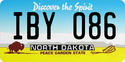 ND license plate IBY086