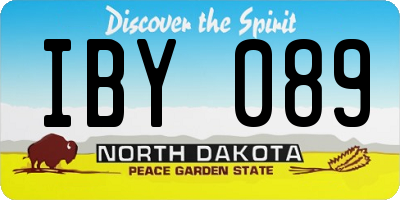 ND license plate IBY089
