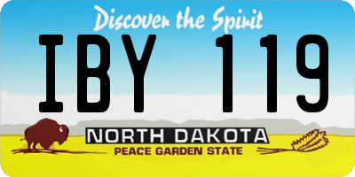 ND license plate IBY119