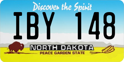ND license plate IBY148