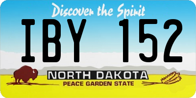 ND license plate IBY152