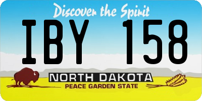 ND license plate IBY158
