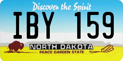 ND license plate IBY159