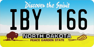 ND license plate IBY166