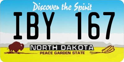 ND license plate IBY167