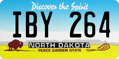ND license plate IBY264