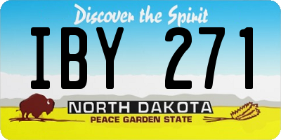 ND license plate IBY271