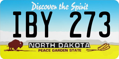 ND license plate IBY273