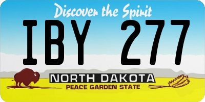 ND license plate IBY277