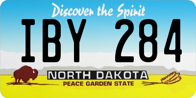ND license plate IBY284
