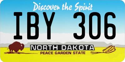 ND license plate IBY306