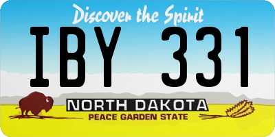 ND license plate IBY331