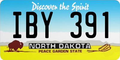 ND license plate IBY391
