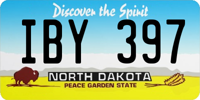 ND license plate IBY397